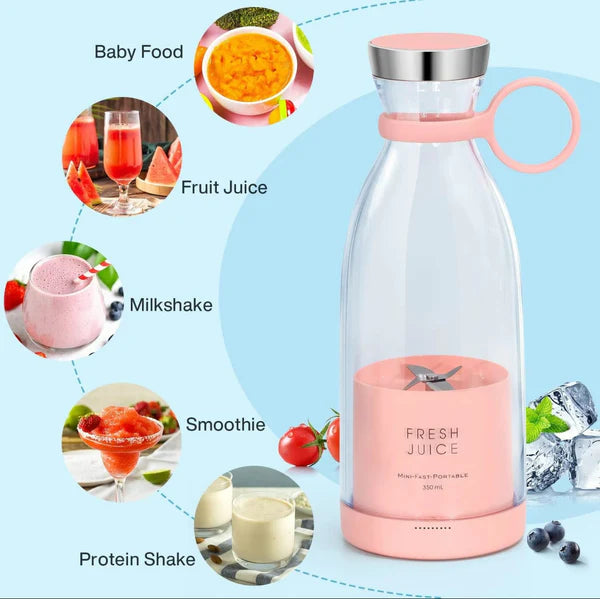 Traverl Portable Mini Juice Blender USB Rechargeable Mixer Juicer for Outdoor